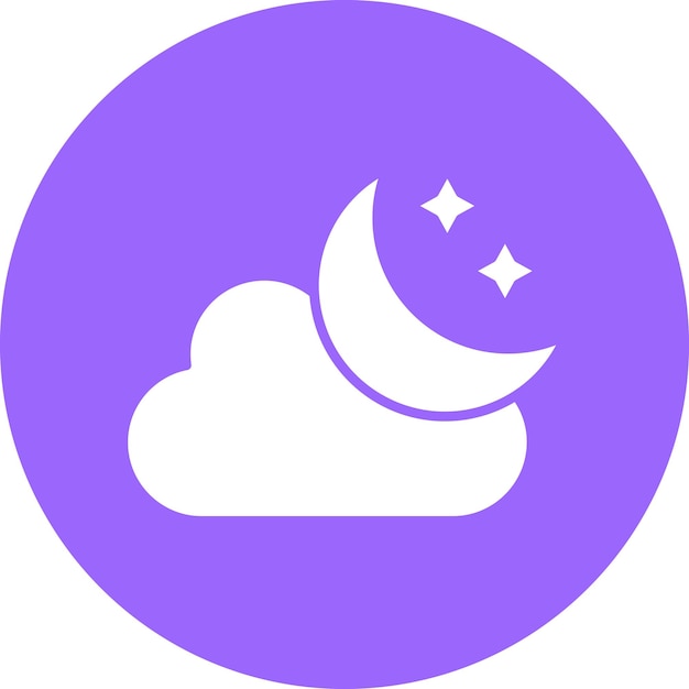 Vector vector design lunar icon style