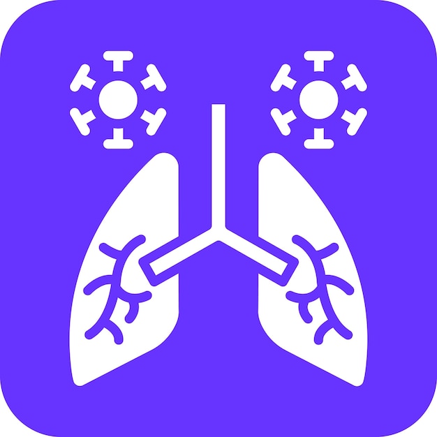 ベクター デザイン 肺感染 アイコン スタイル