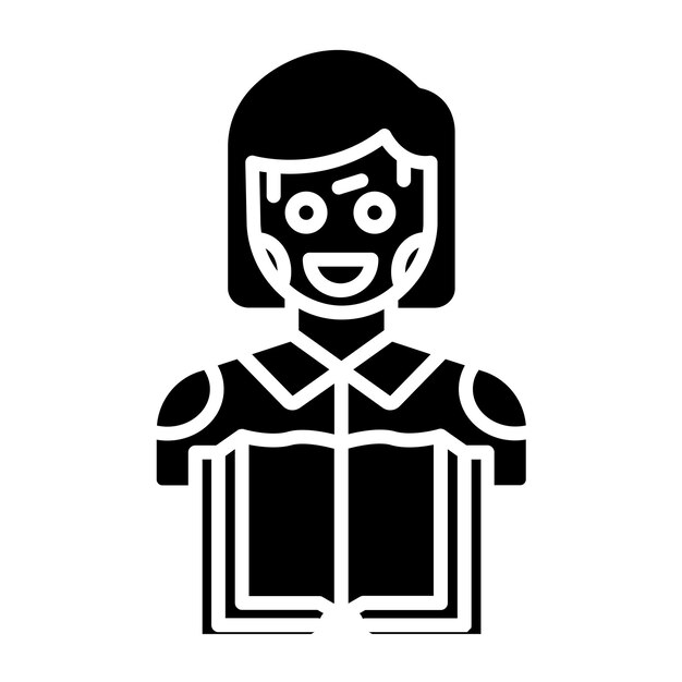 Vector Design Machine Learning Icon Stijl