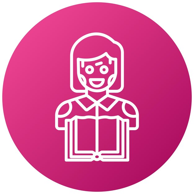 Vector Design Machine Learning Icon Stijl