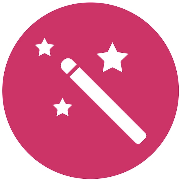 Vector vector design magic wand icon style