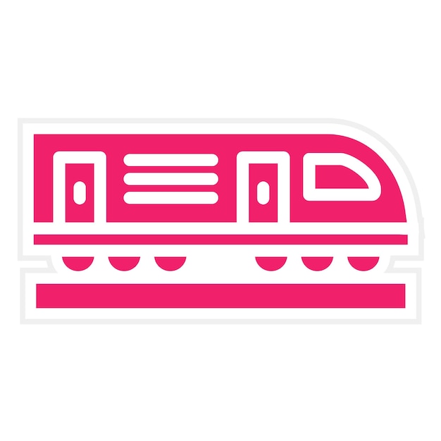 Vector vector design maglev vehicle icon style