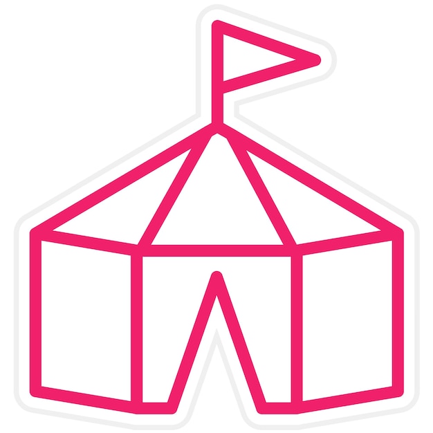 Vector vector design majlis tent icon style