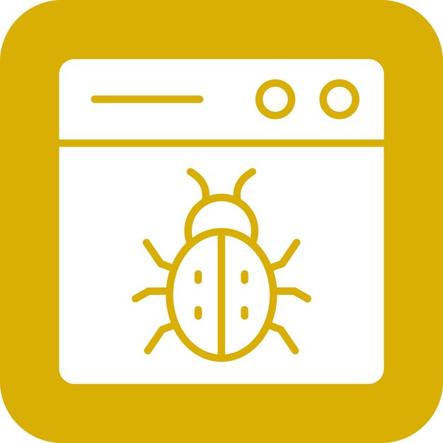 Vector Design Malware Icon Stijl