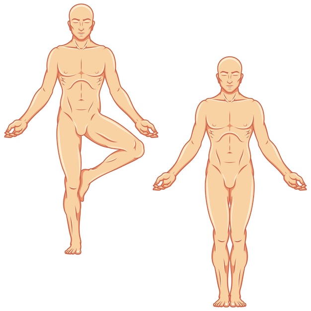 Vector vector design of man exercising