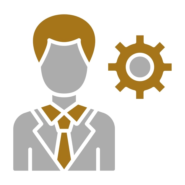 Vector Design Manager Mannelijke Icon Stijl