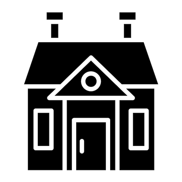 Vector Design Mansion Icon Style