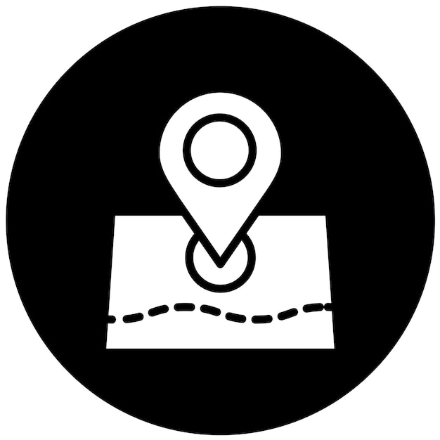 터 디자인 지도 아이콘 스타일