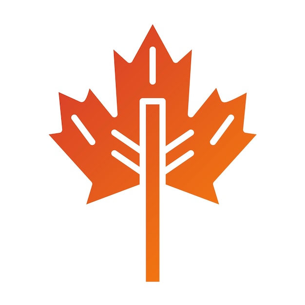 Vector Design Maple Leaf Icon Style