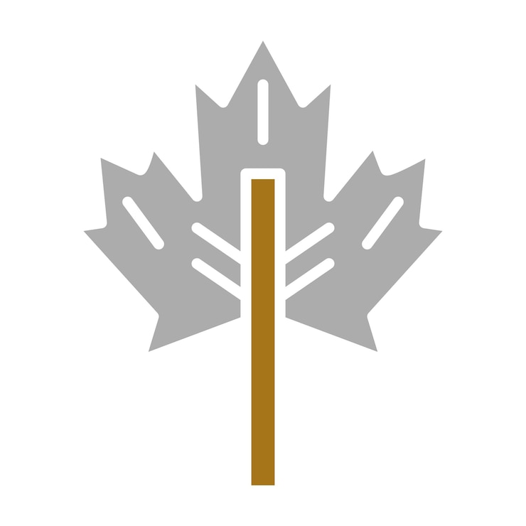 Vector vector design maple leaf icon style