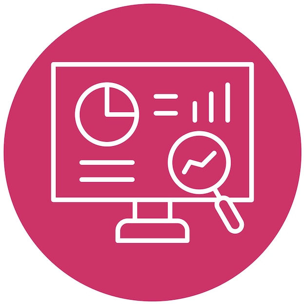 Vector Design Market Research Icon Style