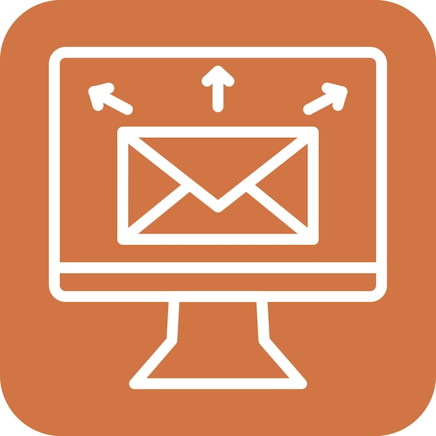 Vector vector design mass mailing icon stijl