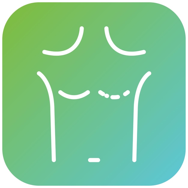 Vector vector design mastectomy icon style