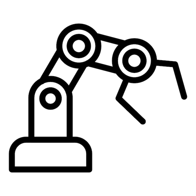 Vector Design Mechanical Arm Icon Style