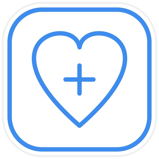 Vector design medical app icon style