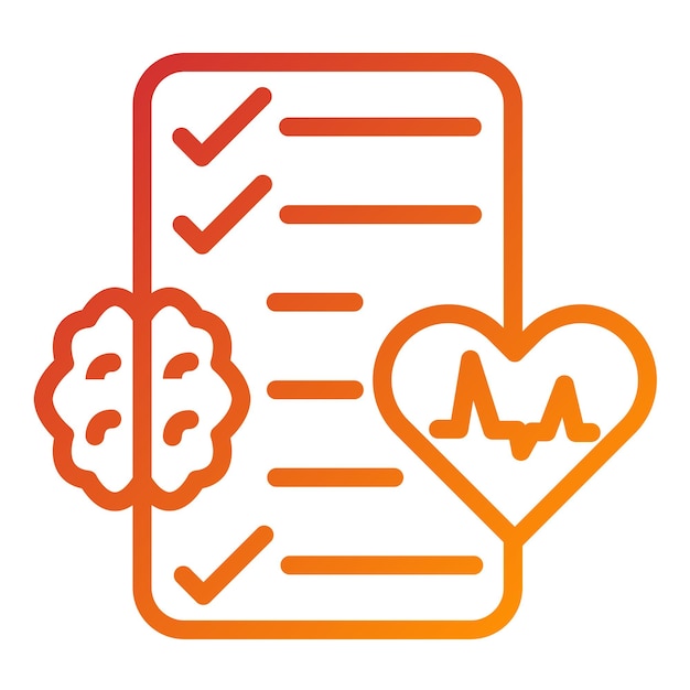 ベクトル vector design mental health awareness icon style