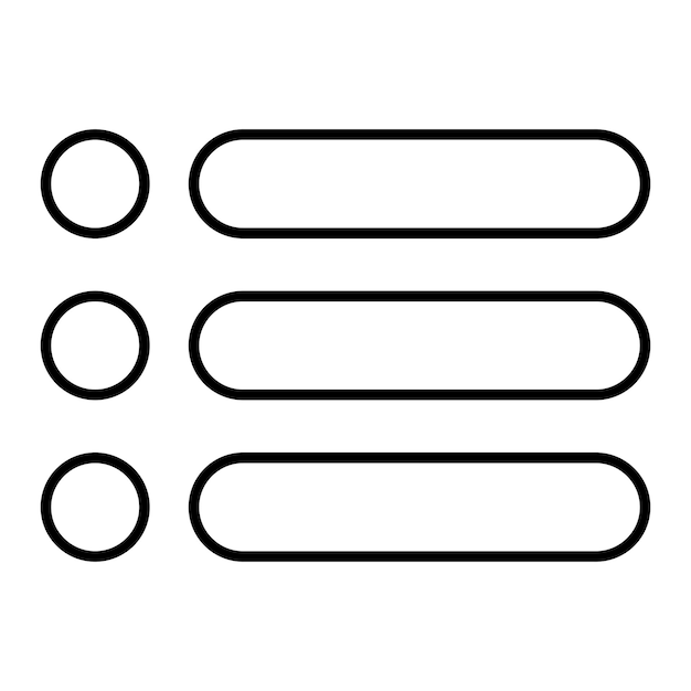 Vector Design Menu Icon Style