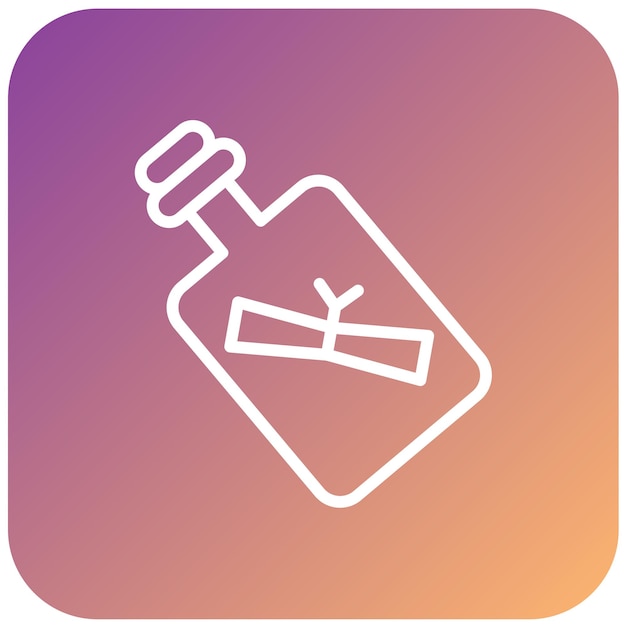 Vector Design Message in een Bottle Icon Style