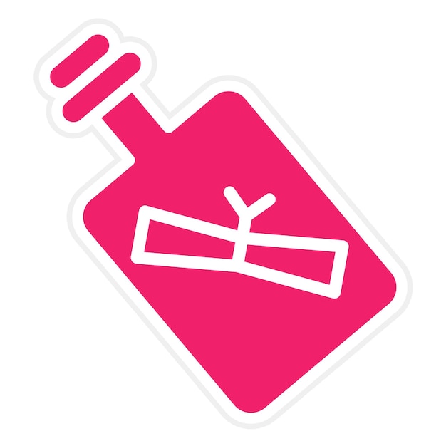 Vector Design Message in een Bottle Icon Style