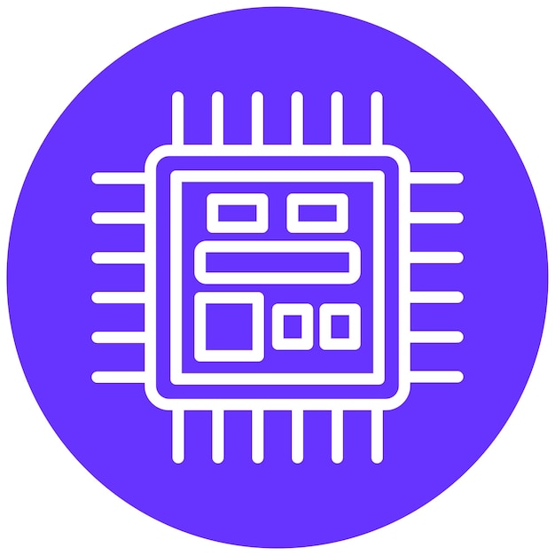 Premium Vector | Vector Design Microcontroller Icon Style