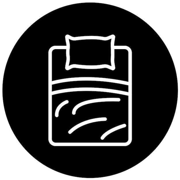 Vector Design Microfiber Bedding Icon Stijl