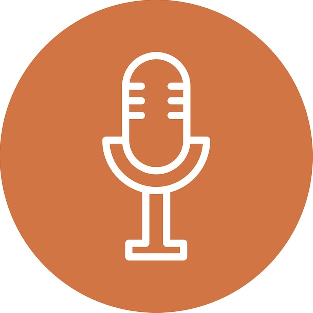 Vector Design Microphone Icon Style