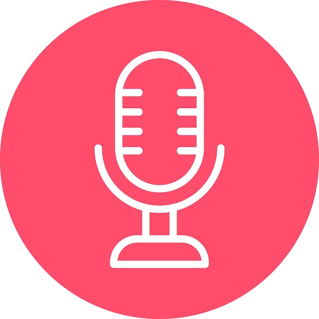 Vector Design Microphone Icon Style