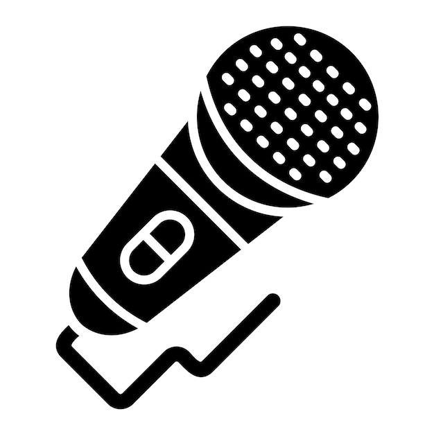 Vector Design Microphone Icon Style