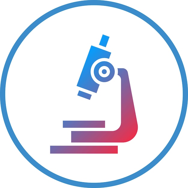 Vector vector design microscope icon style