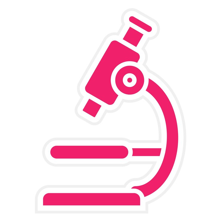 Vector vector design microscope icon style