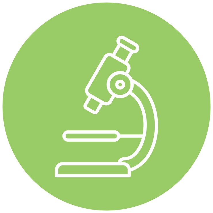 Vector vector design microscope icon style