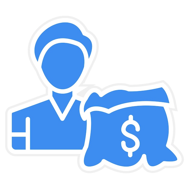 Vector design millionaire icon style