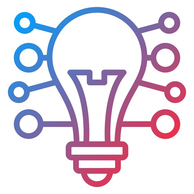 Vector Design Mind Mapping Icon Stijl