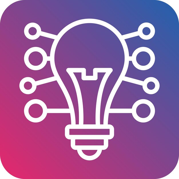 Vector Design Mind Mapping Icon Stijl