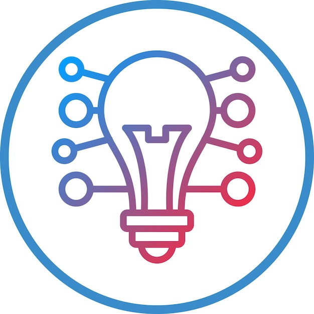 Vector Design Mind Mapping Icon Stijl