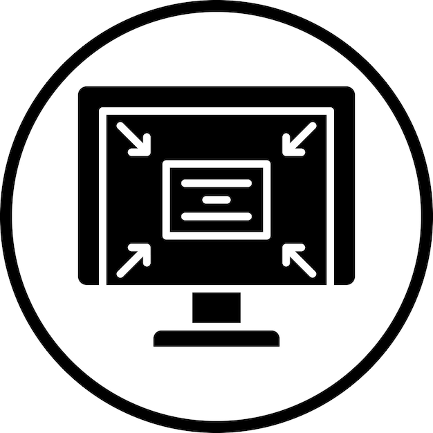터 디자인 최소화 아이콘 스타일