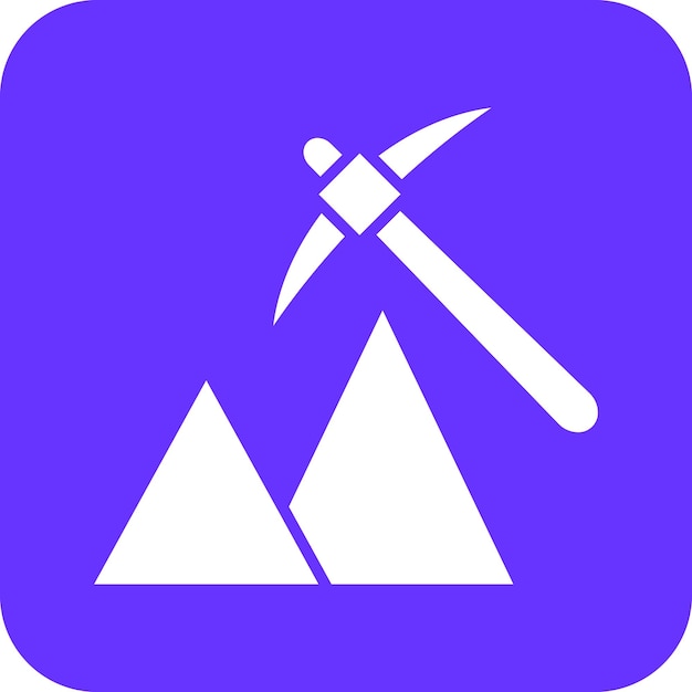 Vector Design Mining Icon Stijl