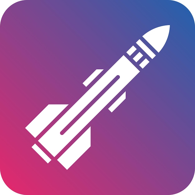 Vector vector design missile icon style