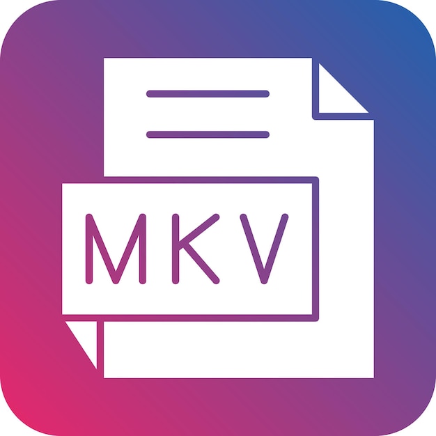 ベクトル デザイン MKV アイコン スタイル