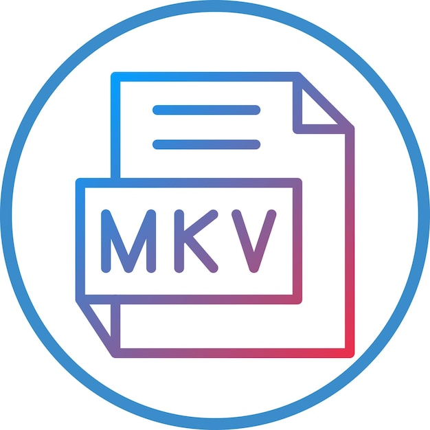 ベクトル デザイン MKV アイコン スタイル