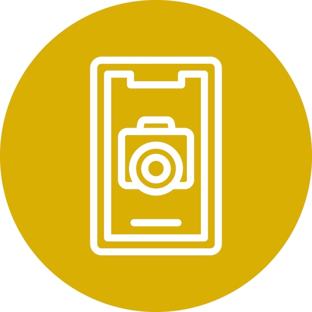 Vector design mobile camera icon style