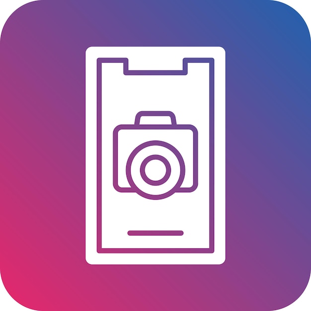 Vector vector design mobile camera icon style