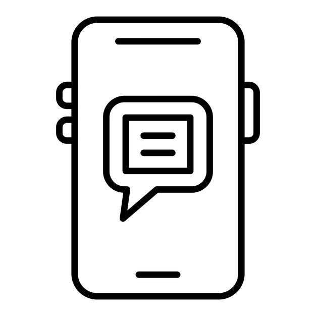 Vector Design Mobile Chat Icon Style