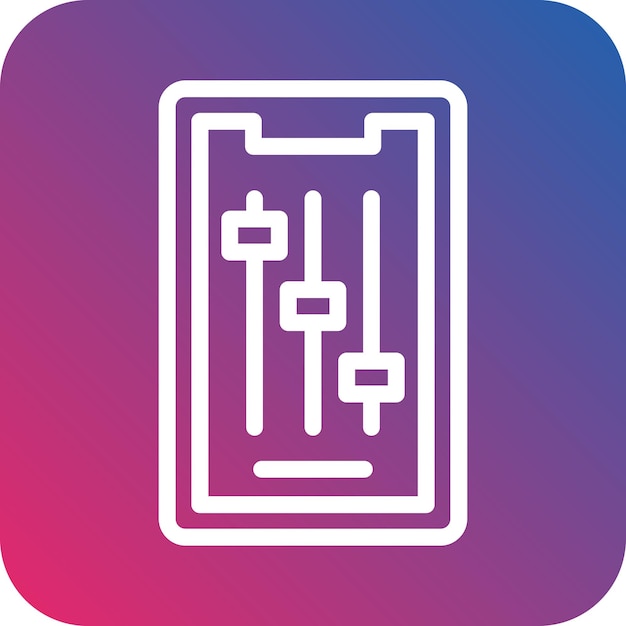 Vector vector design mobile controls icon style