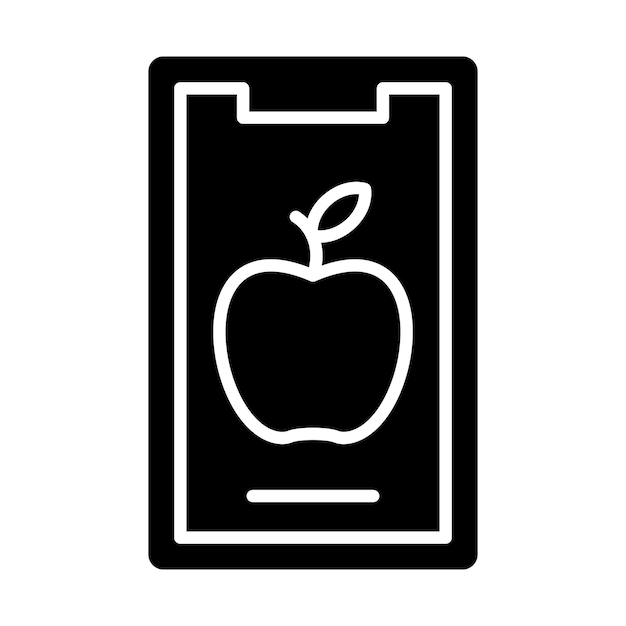 Vector vector design mobile food icon style