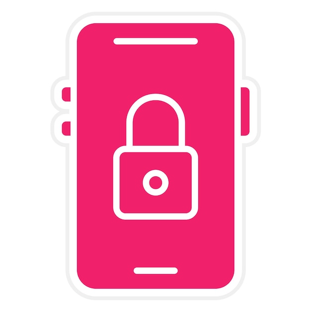 Vector vector design mobile lock icon style