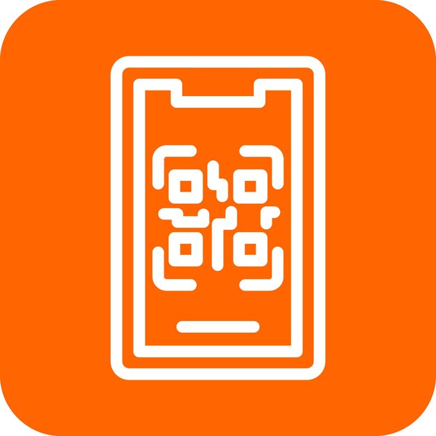 터 디자인 모바일 Qr 코드 아이콘 스타일
