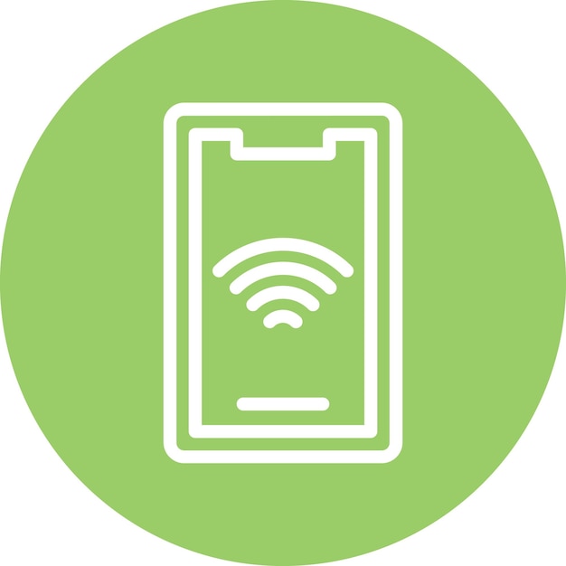 Vector Design Mobile Wifi Icon Style