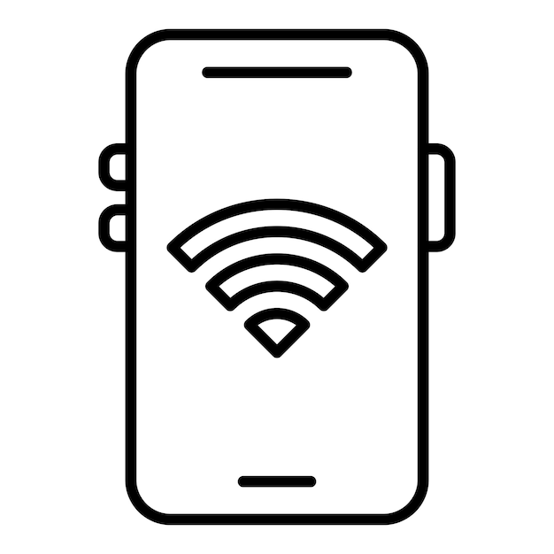 터 디자인 모바일 Wi-Fi 아이콘 스타일