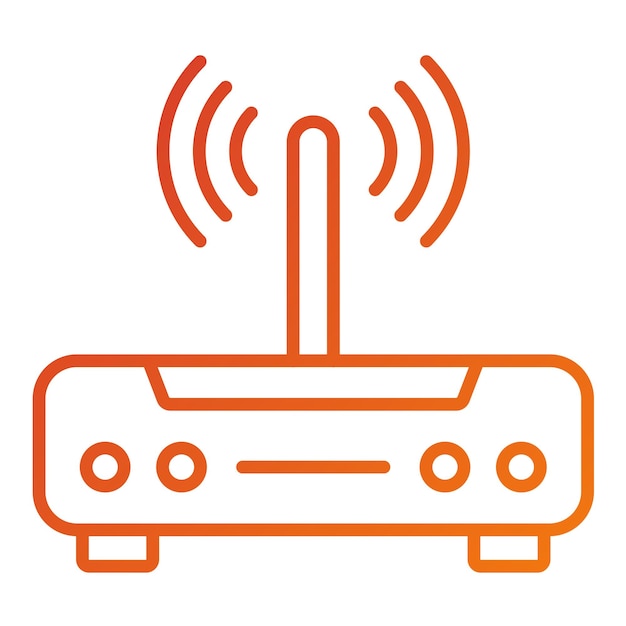 vector design modem icon style